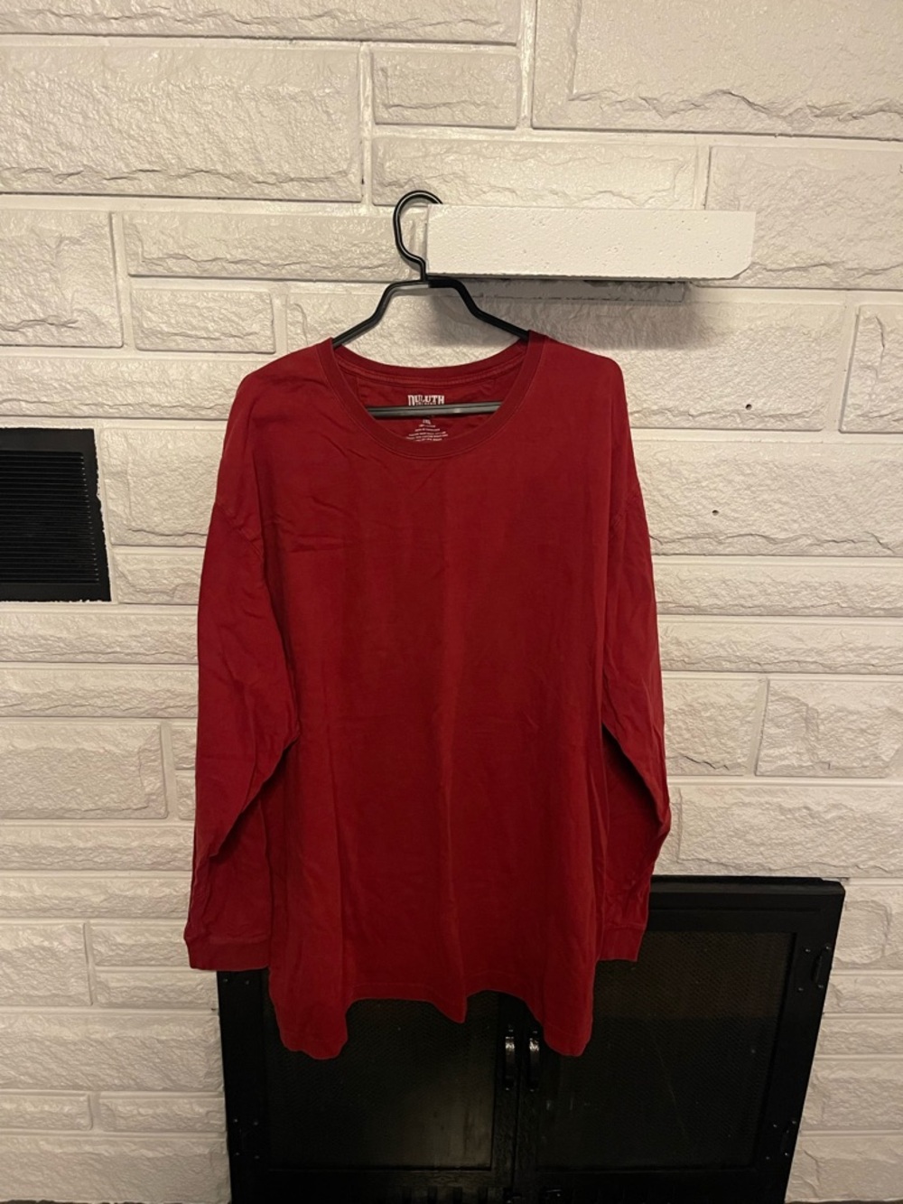 Duluth Trading Co Red 3XL Cotton Longtail Tee